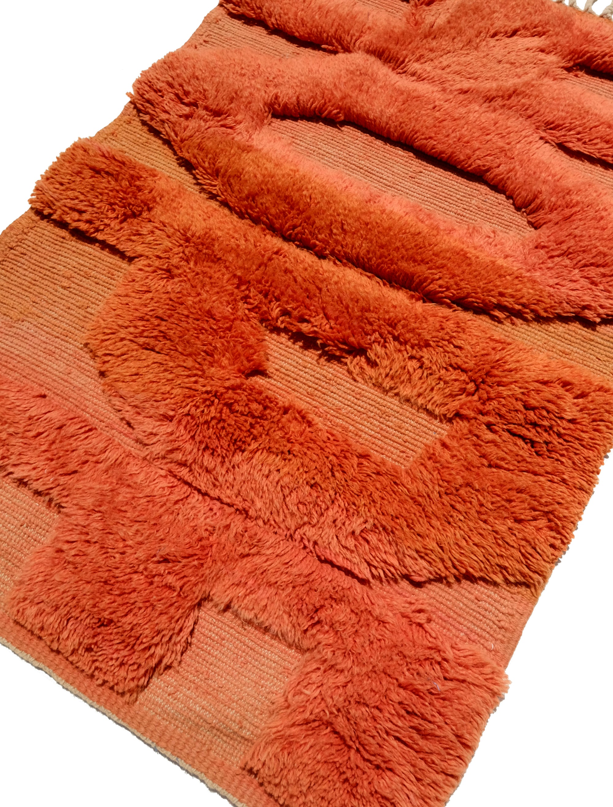 Introducing our 'Tangerine Hope Haven Rug,' a captivating masterpiece featuring bold knotted 'Hope' letters intricately woven with fuzzy texture. Crafted with vegetable dye orange yarn and set on a flat weave base, this rug is a harmonious fusion of vibrancy and classic charm. Elevate your space with its unique design, embodying positive energy and artisanal craftsmanship