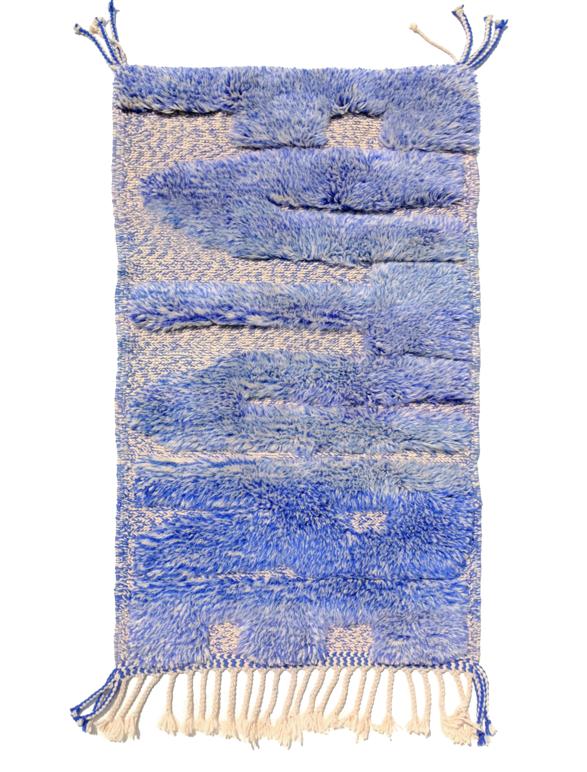 Elevate your space with our captivating "Serene Horizon Future Rug." Expertly handwoven with a striking blend of white and blue yarn, this rug features bold "Future" letters that infuse modern energy into classic design. Immerse your home in the tranquility of serene colors while embracing a forward-looking perspective. Discover the perfect fusion of aesthetics and aspiration with this exquisite addition to your décor.             