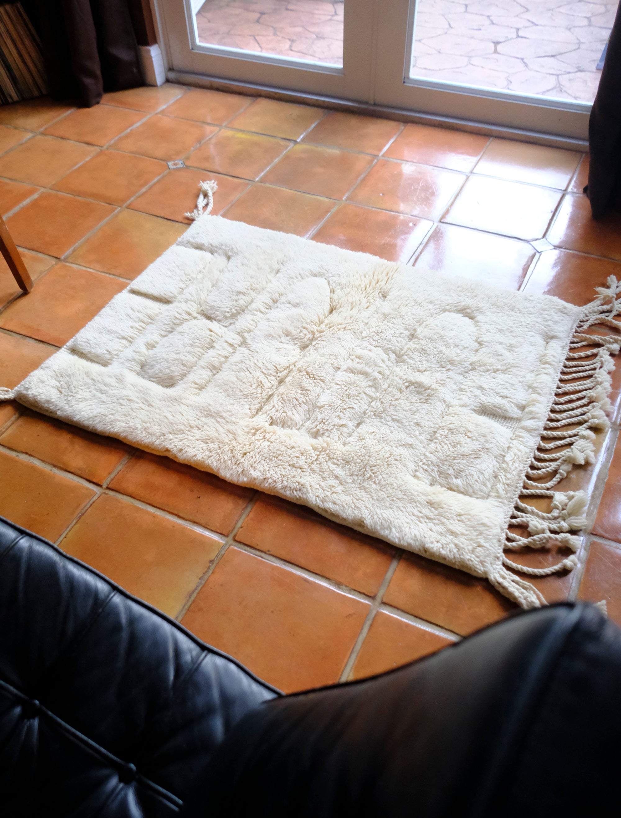 Elevate your space with our exquisite Ivory Enigma Future Rug. Crafted with classic elegance, this rug features a hidden 'Future' message subtly debossed into the luxurious fur. Discover a fusion of timeless style and contemporary intrigue, perfect for adding a touch of mystery to your décor