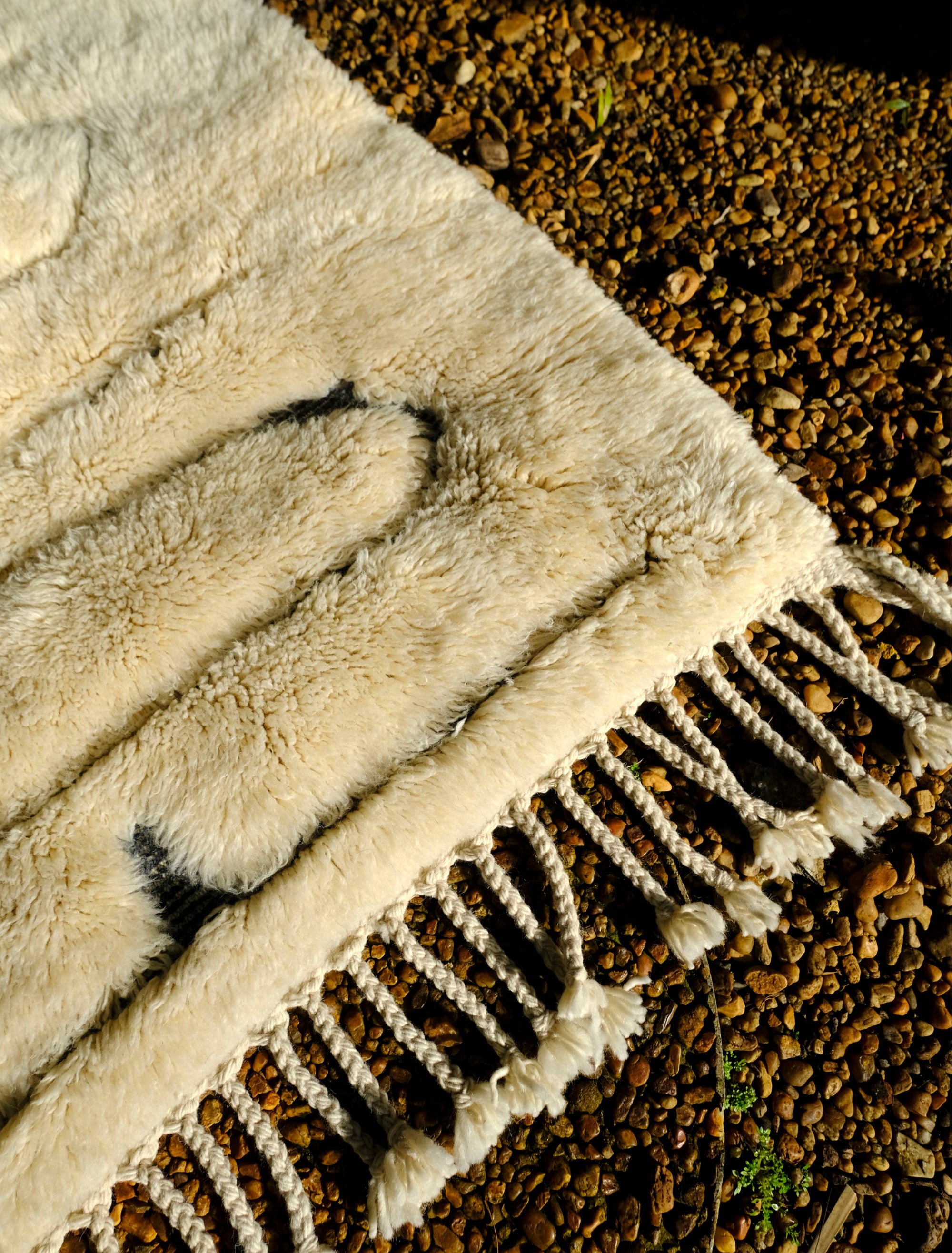 Elevate your interior with the understated allure of our Ivory Noir Whisper Rug. Featuring a discreet yet discernible 'Future' motif woven in black yarn, this rug harmonizes classic elegance with a touch of modern intrigue. Enrich your space with its subtle design and timeless charm, perfect for those seeking a unique blend of sophistication and contemporary flair.