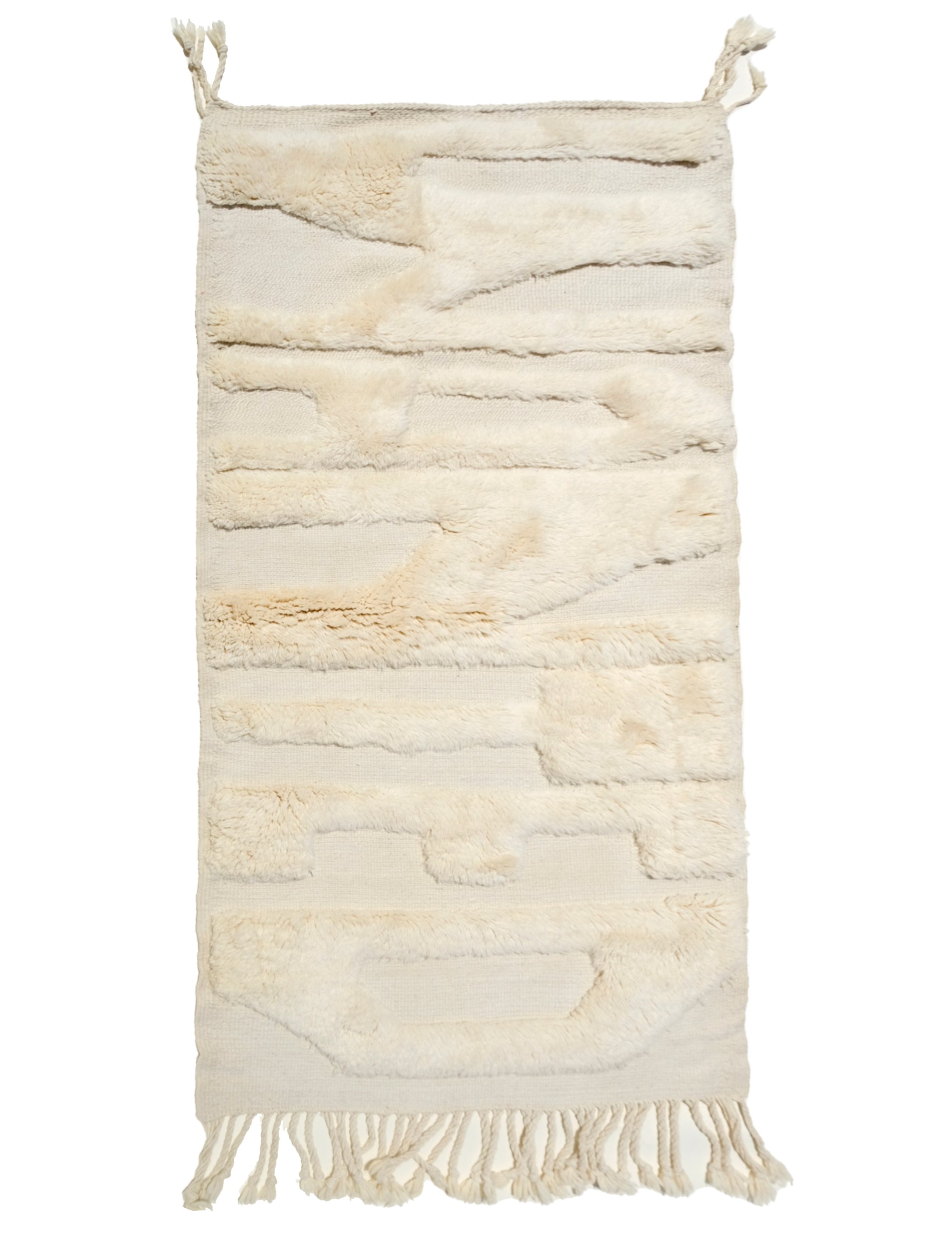 "Ivory Whispers Wanted Rug" is the epitome of sophistication and positivity. Handcrafted from luxurious ivory yarn, this rug features the subtle yet impactful message of 'WANTED' in soft, fuzzy lettering. The flat weaving base provides a cozy and timeless feel, making it a perfect addition to any space. Bring a touch of elegance and a dash of inspiration to your home with this classic ivory rug that delivers a positive message.