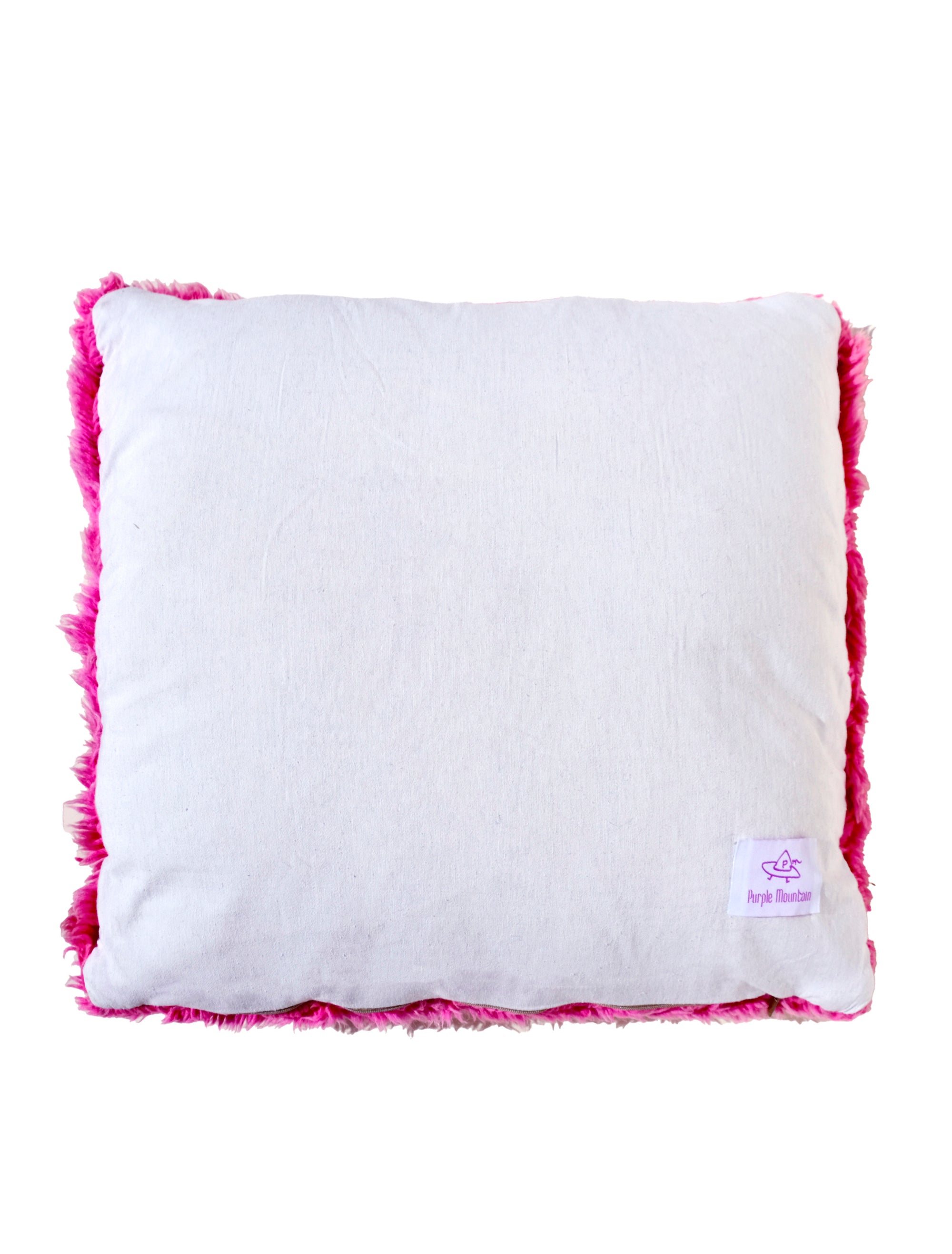 Meet our latest cushion made from a Beni Mrirt rug. Vibrant neon pink, adorned with the word "BABE" in white yarn, this 55x55cm delight effortlessly infuses joy into any space. It's not just decor; it's a celebration of style and comfort. Watch your room bloom with the playful charm of "Babe in Bloom," a vivid testament to the power of color and design.