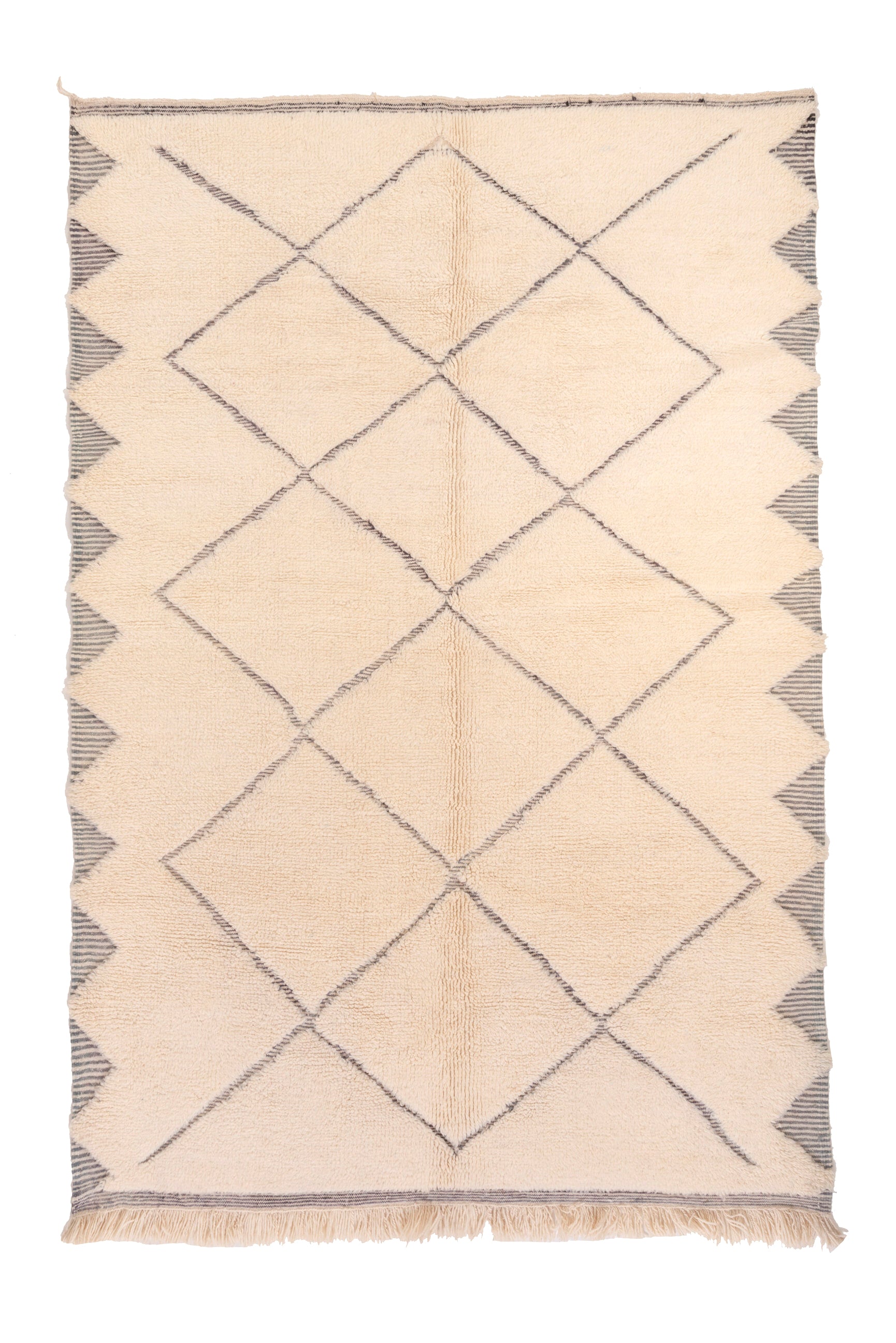 Enhance your space with our Ivory 3D Crosshatch Rug. This meticulously crafted rug features a captivating crisscross pattern in ivory and dark gray, creating a striking 3D effect that adds depth and sophistication to your decor.