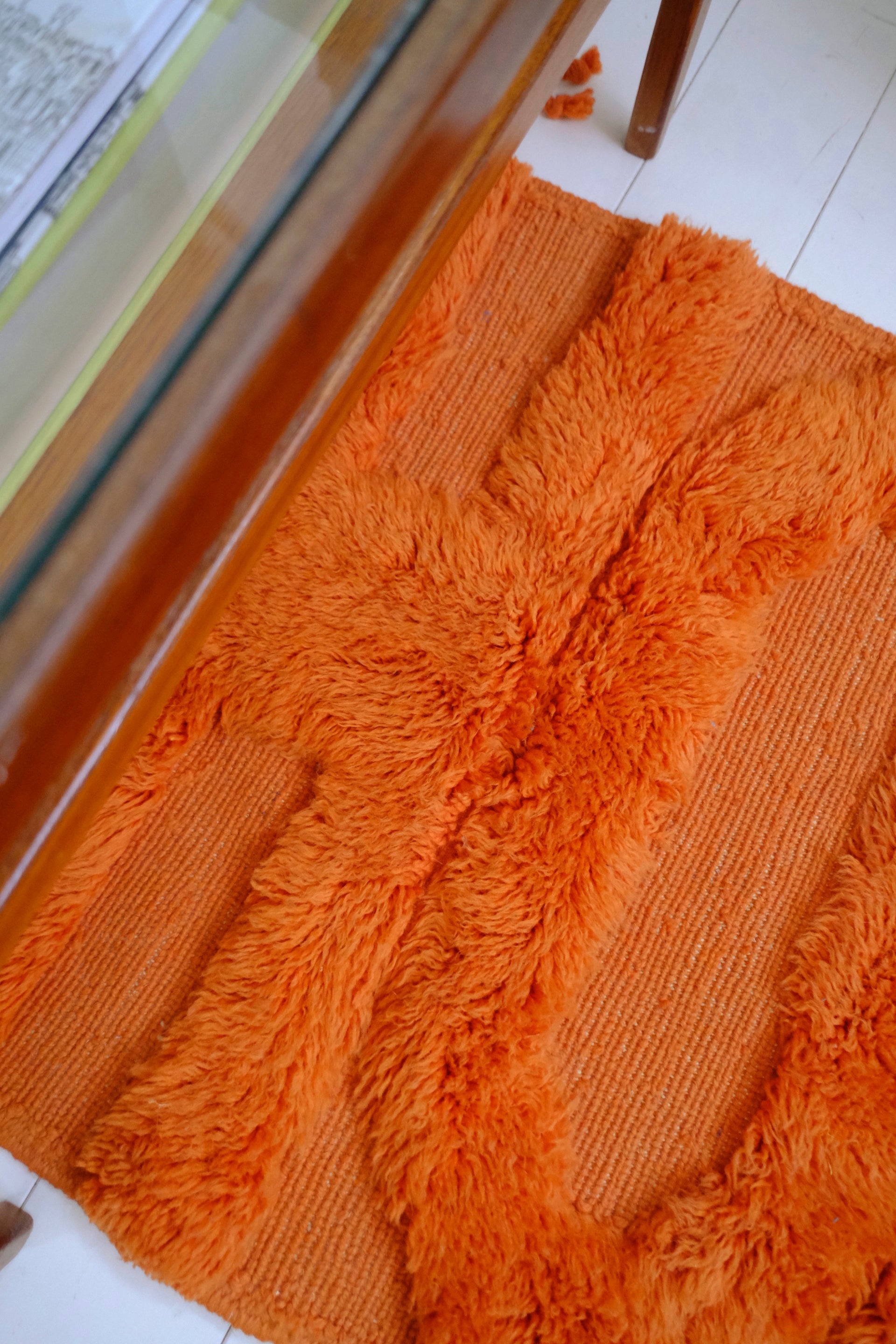 Purple Mountain Rugs | Tangerine Hope Haven Rug: Bold Knotted Letters ...